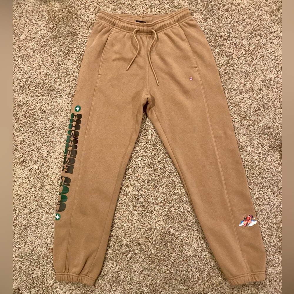 JORDAN X JORDAN MOSS ARTIST SERIES FLEECE WOMENS JOGGERS NWOT